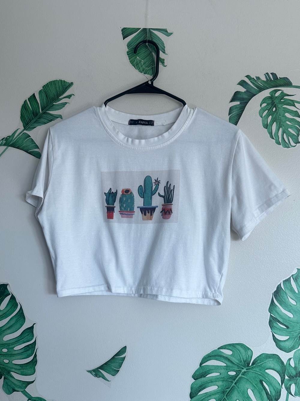 Zaful Cropped Cactus Tee